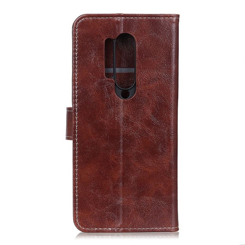 Cover voor OnePlus 8 Pro Luxe Stiksels Met Leereffect