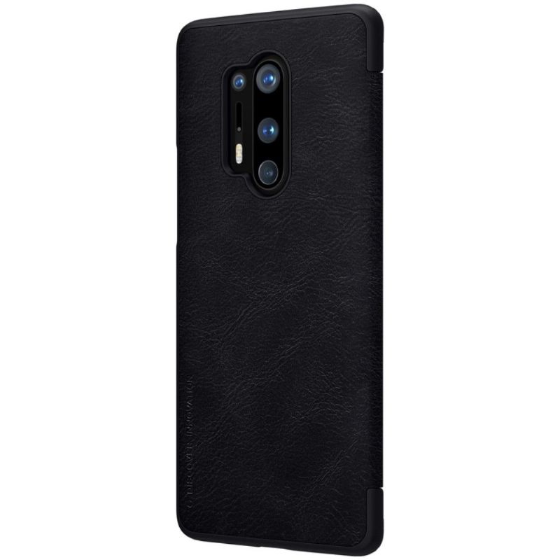 Folio-hoesje voor OnePlus 8 Pro Qin-serie Kunstleer