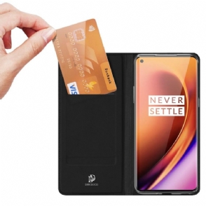 Folio-hoesje voor OnePlus 8 Pro Satijnen Coating