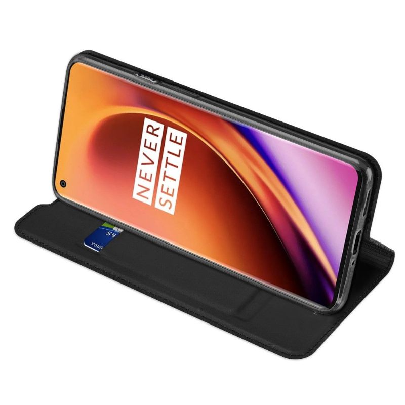 Folio-hoesje voor OnePlus 8 Pro Satijnen Coating