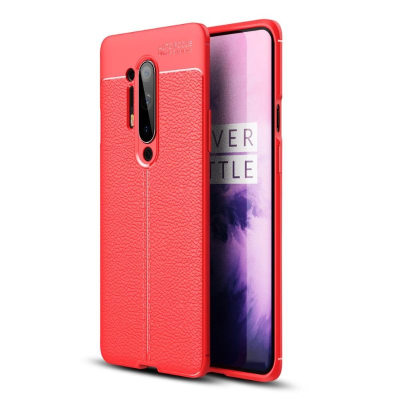 Hoesje voor OnePlus 8 Pro Afwerkingsgel Van Kunstleer