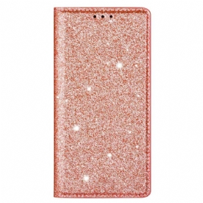 Bescherming Hoesje voor Samsung Galaxy S23 Plus 5G Folio-hoesje Paillettenstijl