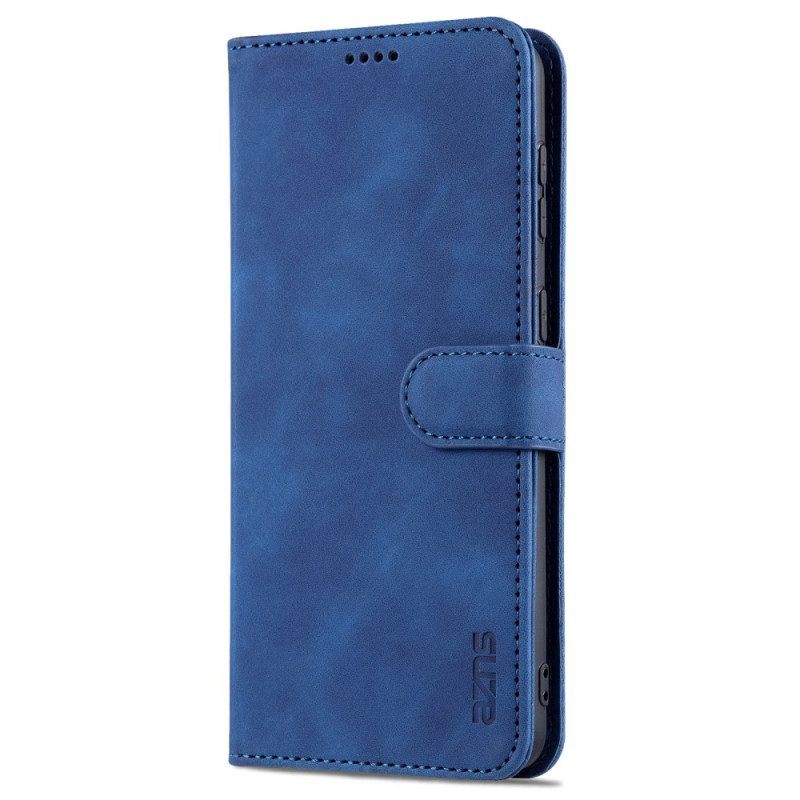 Folio-hoesje voor Samsung Galaxy S23 Plus 5G Azns Ledereffect