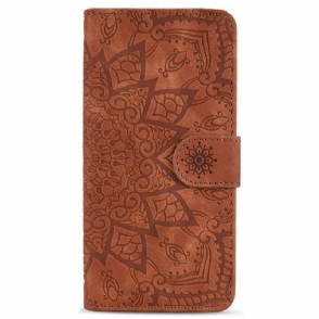 Folio-hoesje voor Samsung Galaxy S23 Plus 5G Met Ketting Stijlvolle Strappy Mandala