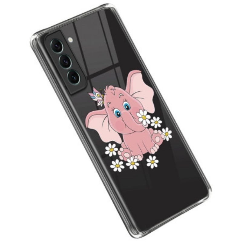 Hoesje voor Samsung Galaxy S23 Plus 5G Naadloze Roze Olifant