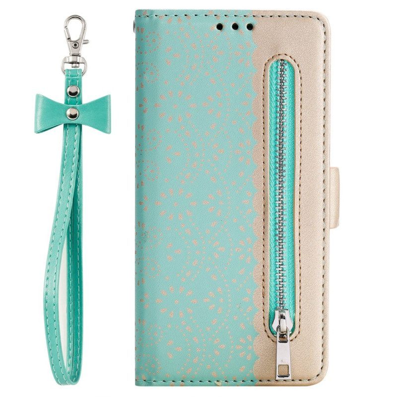 Leren Hoesje voor Samsung Galaxy S23 Plus 5G Met Ketting Portemonnee Met Kanten Riem