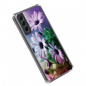 Telefoonhoesje voor Samsung Galaxy S23 Plus 5G Bloemen Siliconen