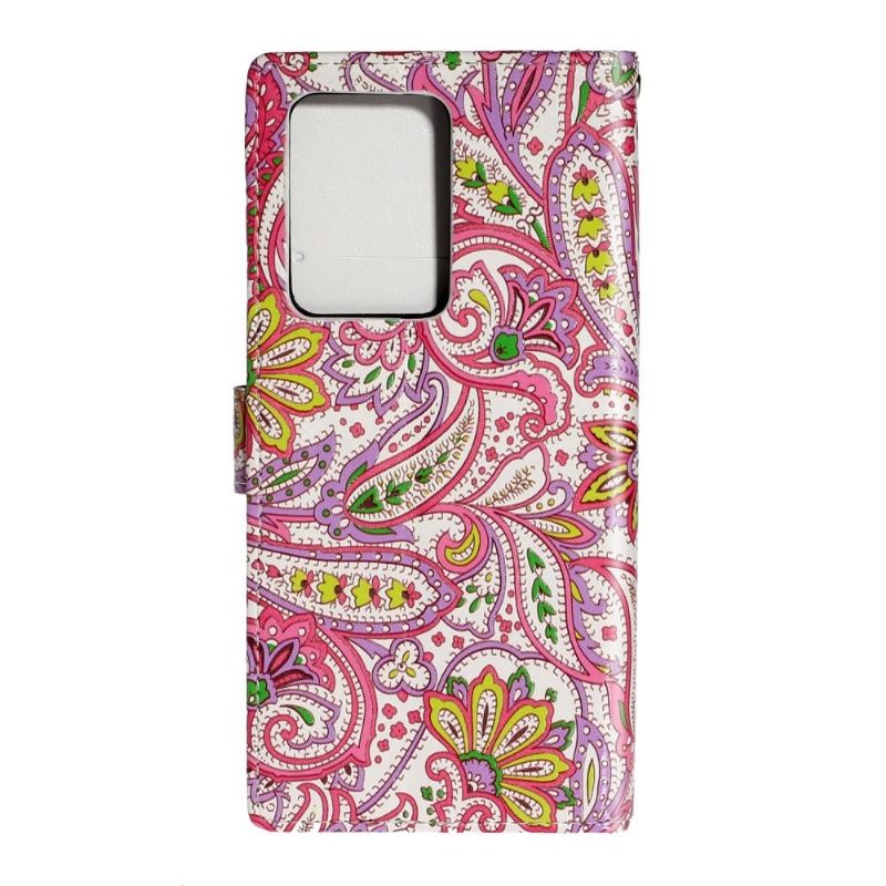 Flip Case voor Samsung Galaxy S20 Plus Paisley Bloem