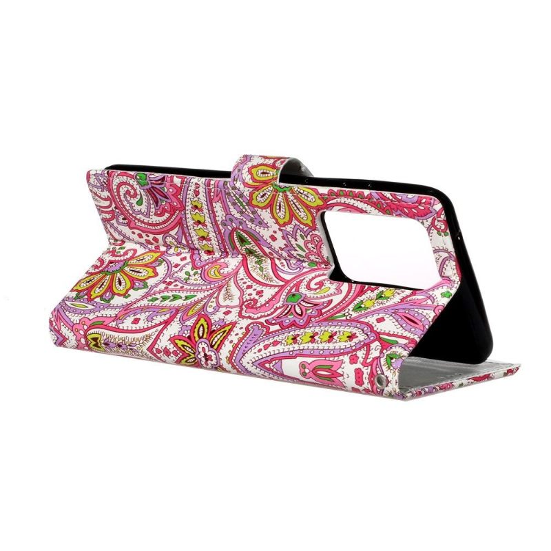 Flip Case voor Samsung Galaxy S20 Plus Paisley Bloem