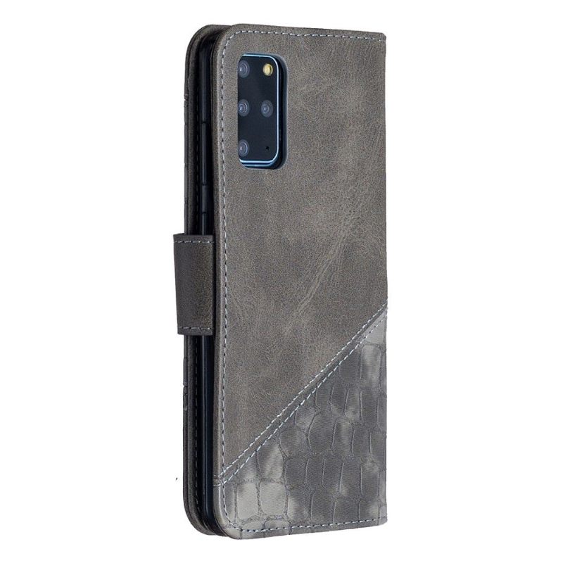 Folio-hoesje voor Samsung Galaxy S20 Plus Croc Aspect Leereffect