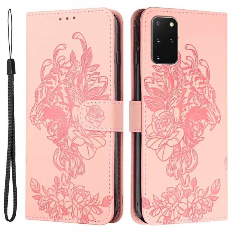 Folio-hoesje voor Samsung Galaxy S20 Plus Tijgerontwerp