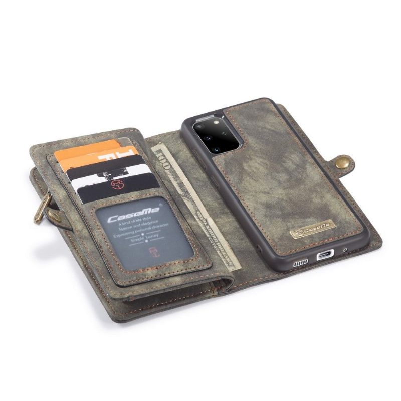 Hoesje Folio-hoesje voor Samsung Galaxy S20 Plus Caseme Met Magnetische Shell