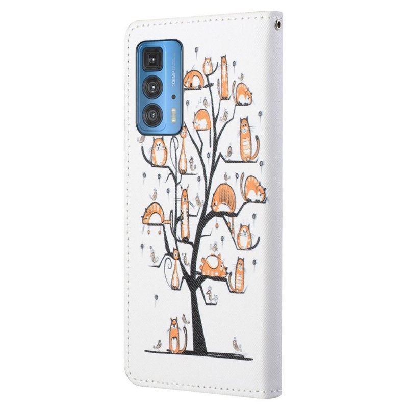 Flip Case voor Motorola Edge 20 Pro Krabpaal