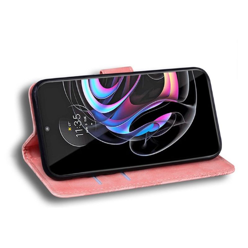 Folio-hoesje voor Motorola Edge 20 Pro Roman Soft Touch