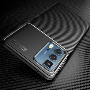 Hoesje voor Motorola Edge 20 Pro Koolstofvezelstijl