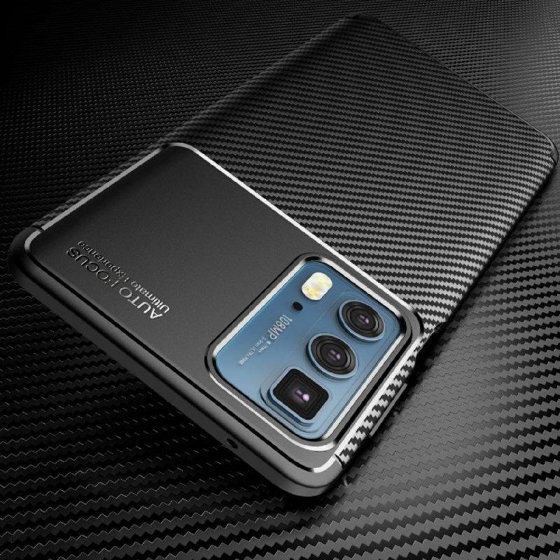 Hoesje voor Motorola Edge 20 Pro Koolstofvezelstijl