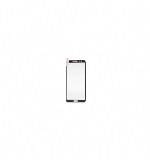 Huawei Honor 7C Schermbeschermer Van Gehard Glas Op Ware Grootte - Zwart