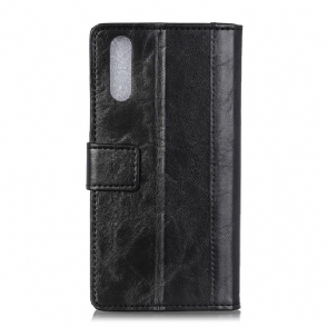 Cover voor Sony Xperia L3 Premium Leer Met Klinknagels