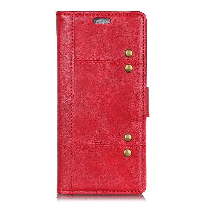 Cover voor Sony Xperia L3 Premium Leer Met Klinknagels