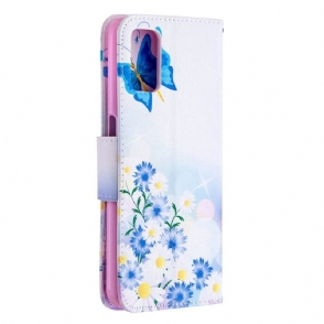 Cover voor Oppo A72 Vlinder En Madeliefjes