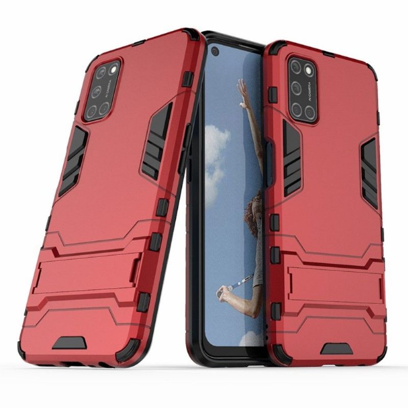 Hoesje voor Oppo A72 Cool Guard Schokbestendig Met Geïntegreerde Standaard