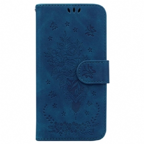 Leren Hoesje voor Honor 90 Rozen Met Riempje