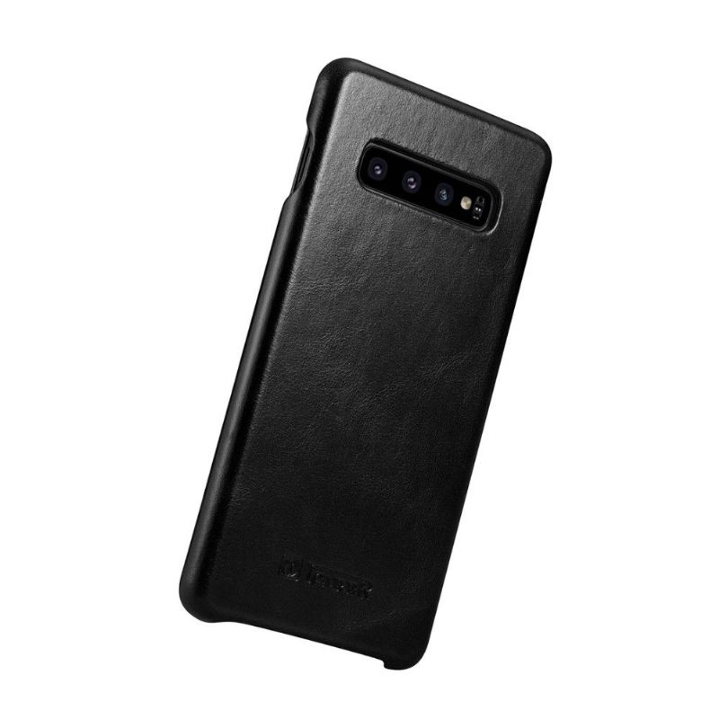 Cover voor Samsung Galaxy S10 Plus Anti-fall Vintage Echt Leer