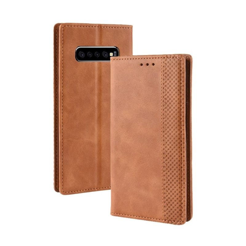 Cover voor Samsung Galaxy S10 Plus Leerstijl Le Cirénius