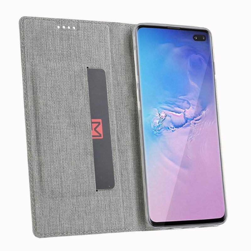 Cover voor Samsung Galaxy S10 Plus Ondersteuning Voor Getextureerde Beugels