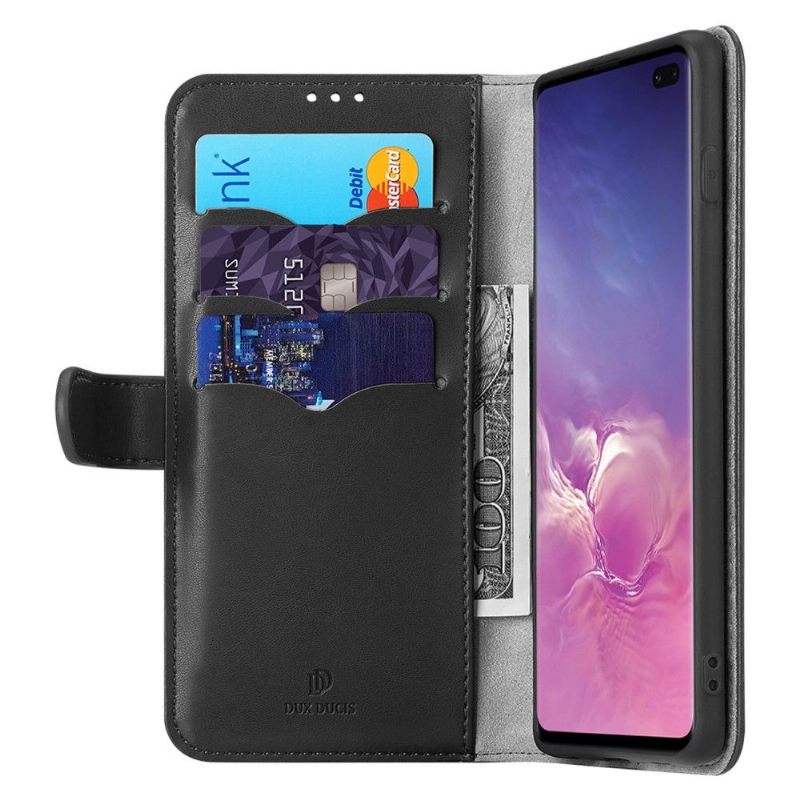 Folio-hoesje voor Samsung Galaxy S10 Plus Kado Leder Effect Serie