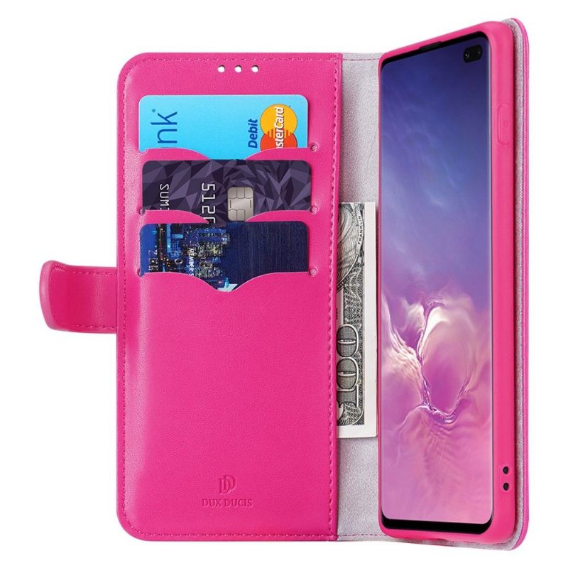 Folio-hoesje voor Samsung Galaxy S10 Plus Kado Leder Effect Serie