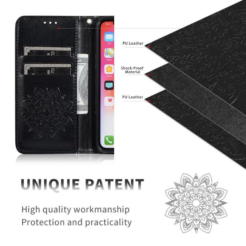 Folio-hoesje voor Samsung Galaxy S10 Plus Kunstleer Caleidoscoop