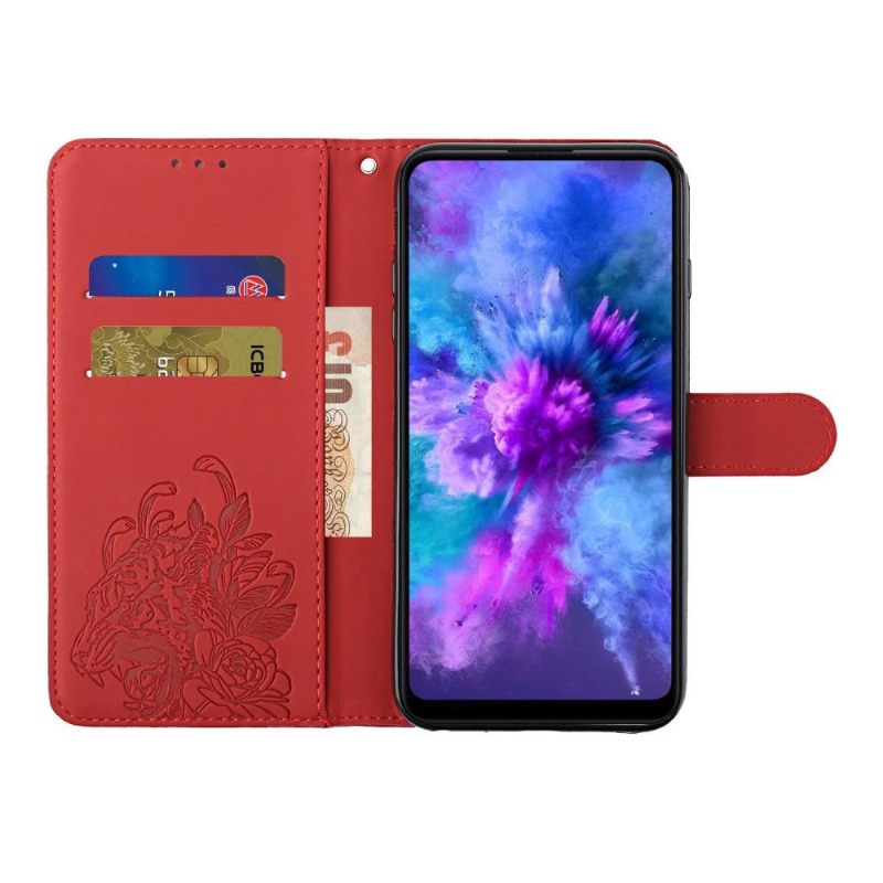 Folio-hoesje voor Samsung Galaxy S10 Plus Tijgerontwerp + Riem