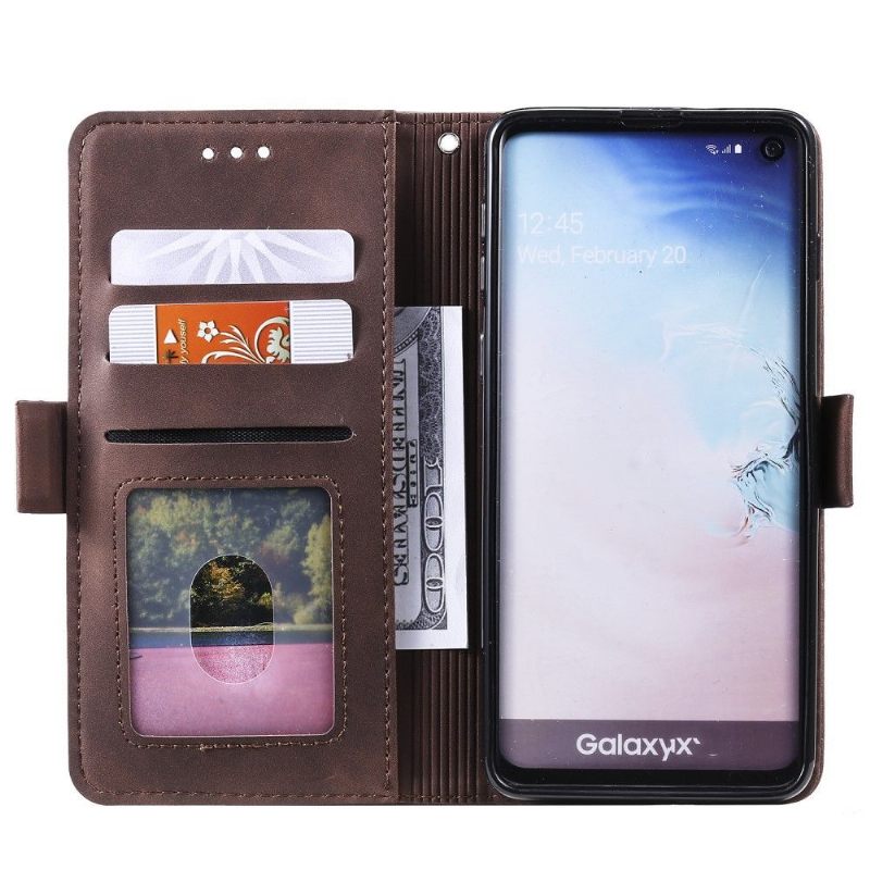 Folio-hoesje voor Samsung Galaxy S10 Plus Vintage Zak