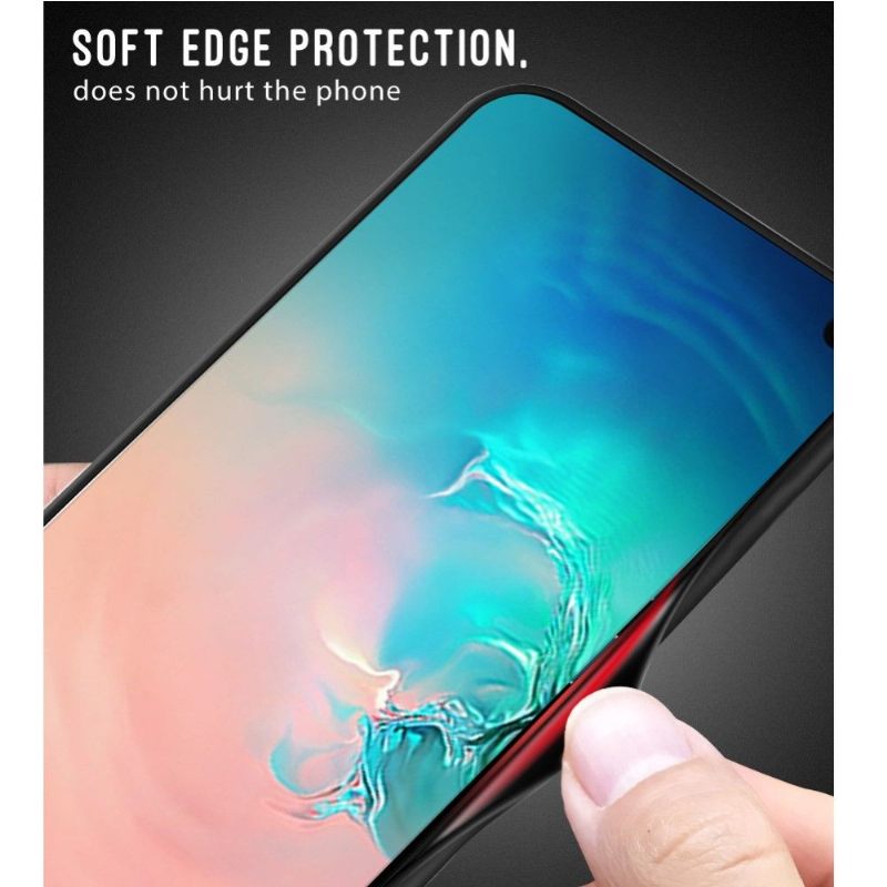 Hoesje voor Samsung Galaxy S10 Plus Achterkant Van Koolstofglas