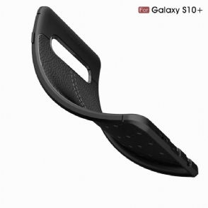 Hoesje voor Samsung Galaxy S10 Plus Afwerkingsgel Van Kunstleer