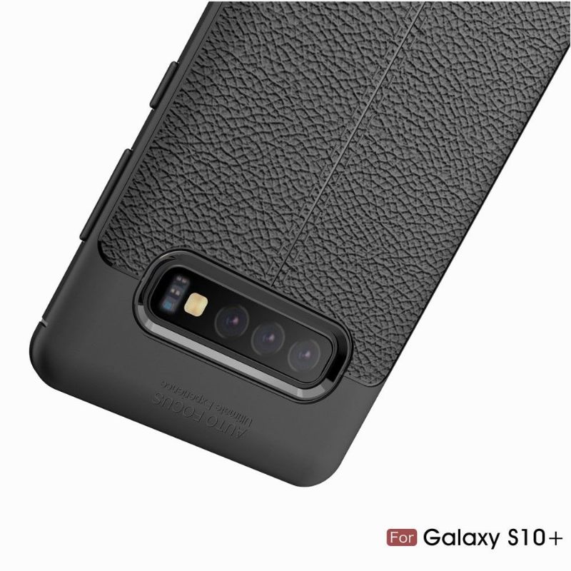 Hoesje voor Samsung Galaxy S10 Plus Afwerkingsgel Van Kunstleer