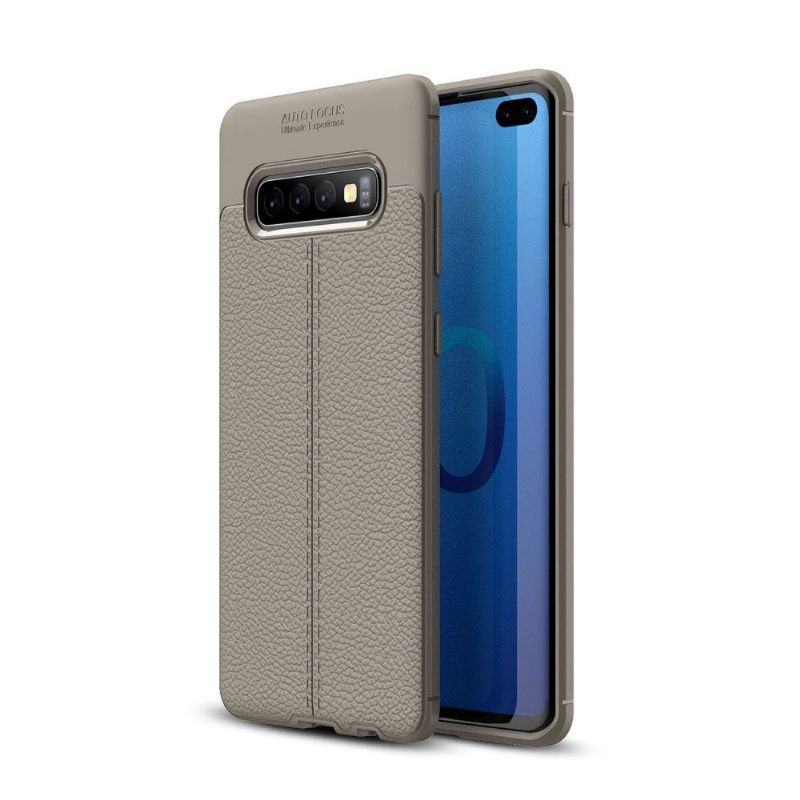 Hoesje voor Samsung Galaxy S10 Plus Afwerkingsgel Van Kunstleer