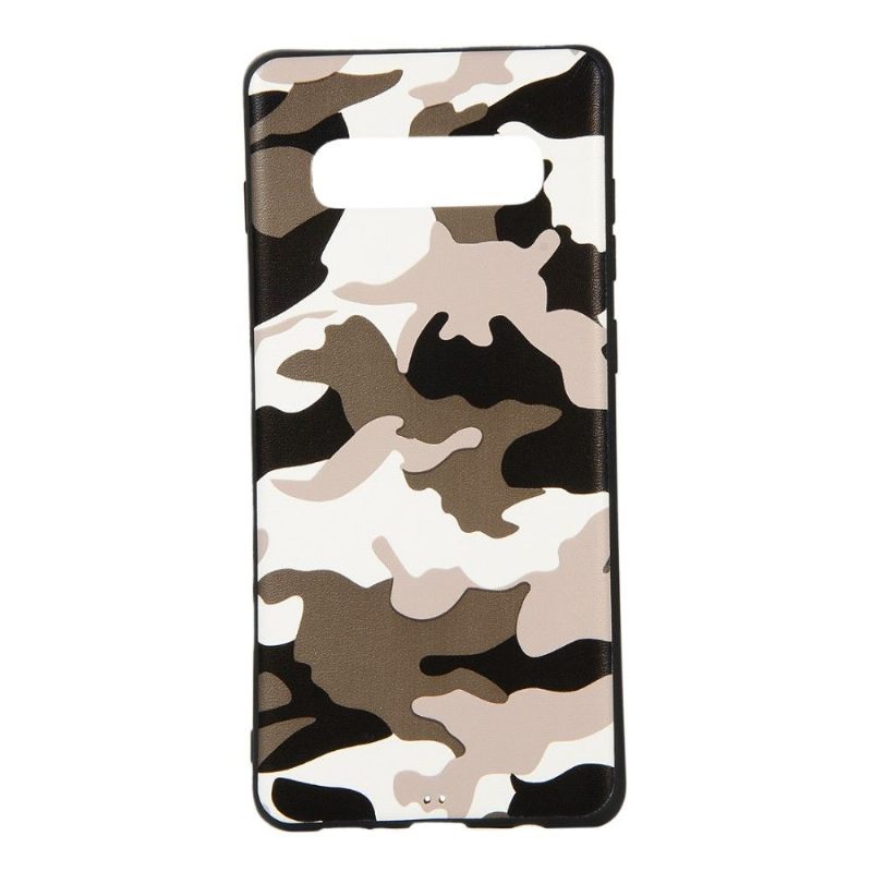 Hoesje voor Samsung Galaxy S10 Plus Anti-fall Militaire Camo Gel