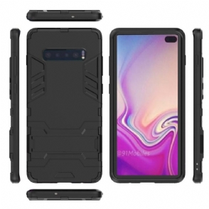 Hoesje voor Samsung Galaxy S10 Plus Cool Guard Schokbestendig Met Geïntegreerde Standaard