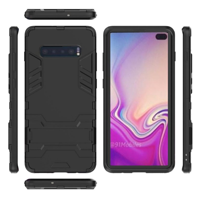 Hoesje voor Samsung Galaxy S10 Plus Cool Guard Schokbestendig Met Geïntegreerde Standaard