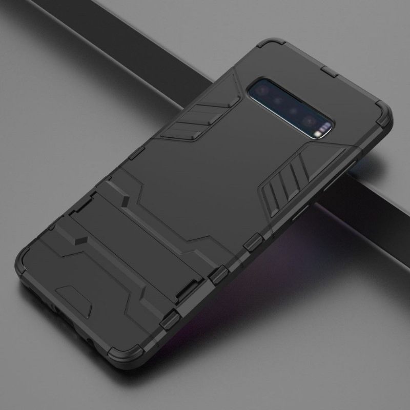 Hoesje voor Samsung Galaxy S10 Plus Cool Guard Schokbestendig Met Geïntegreerde Standaard