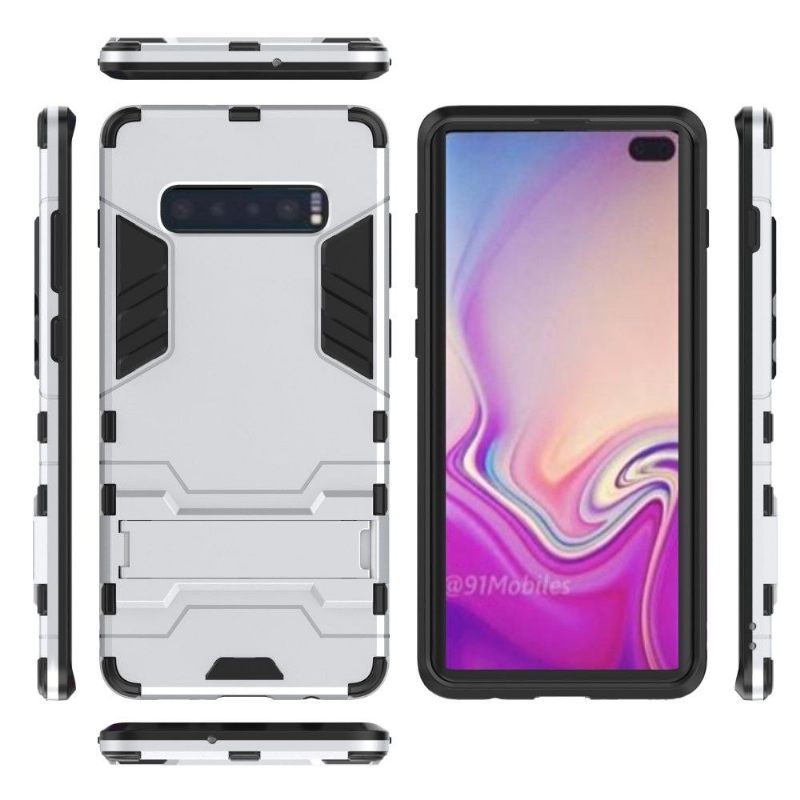 Hoesje voor Samsung Galaxy S10 Plus Cool Guard Schokbestendig Met Geïntegreerde Standaard