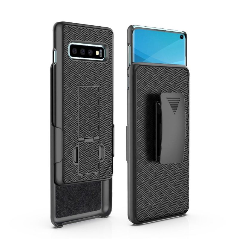 Hoesje voor Samsung Galaxy S10 Plus Integraal Met Riemclip