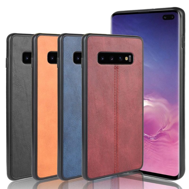 Hoesje voor Samsung Galaxy S10 Plus Leereffect