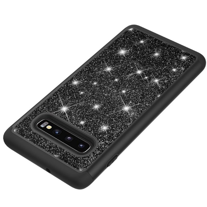 Hoesje voor Samsung Galaxy S10 Plus Pailletten La Delphine Antishock