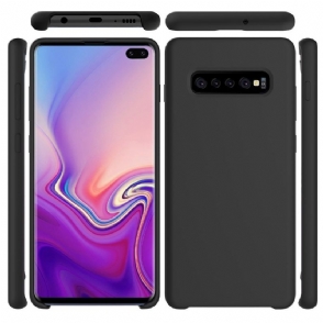 Hoesje voor Samsung Galaxy S10 Plus Vloeibare Siliconen