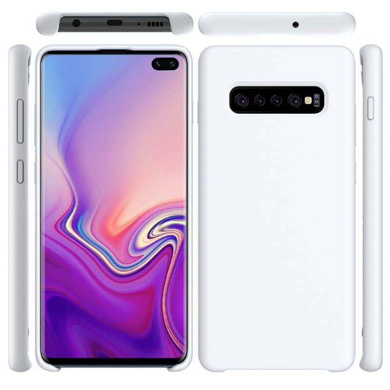 Hoesje voor Samsung Galaxy S10 Plus Vloeibare Siliconen