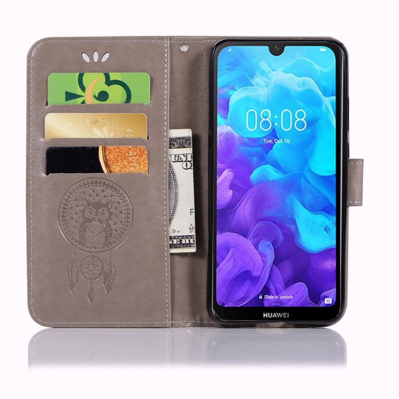 Cover voor Huawei Y5 2019 Anti-fall Dromenvanger Uil