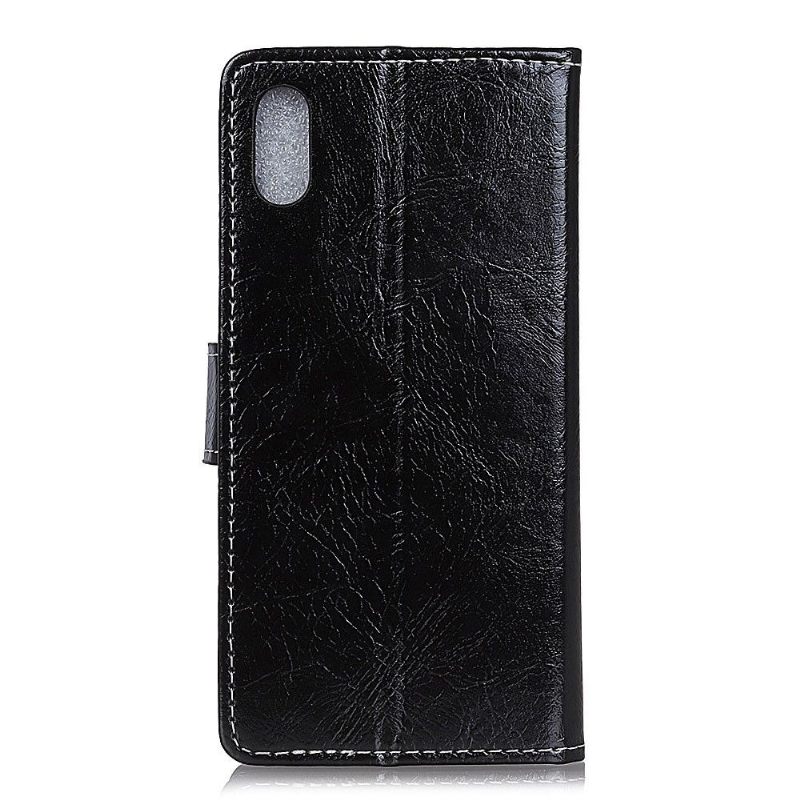 Cover voor Huawei Y5 2019 Luxe Stiksels Met Leereffect